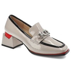 Szare Półbuty S.Barski Stylowe Obuwie Damskie Na Obcasie. Czerwone półbuty damskie S.BARSKI, bez wzorów, z lakierowanej skóry, eleganckie, bez obcasa, na obcasie. Za 209.00 zł.