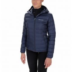 Kurtka puchowa Damska Columbia Lake Down. Niebieskie kurtki damskie Columbia, s, bez wzorów, z puchu, bez kaptura. Za 635.99 zł.