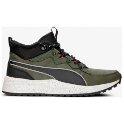Puma Pacer Next Sb Wtr buty męskie, zielony, rozmiar 46. Zielone buty trekkingowe męskie Puma, na zimę, z gumy, bez zapięcia, outdoorowe. W wyprzedaży za 299.99 zł.