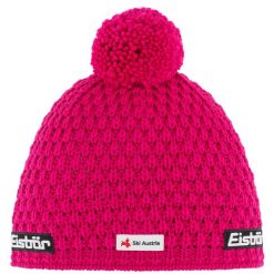 Czapka dla dorosłych Trail Pompon MU SKA. Czerwone czapki męskie Eisbar, na zimę, bez wzorów, z poliesteru, sportowe. Za 259.90 zł.