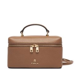 Torebka Furla. Brązowe torebki klasyczne damskie Furla, bez wzorów, bez dodatków. Za 944.99 zł.