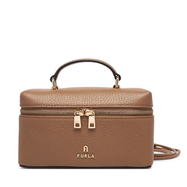 Torebka Furla. Brązowe torebki klasyczne damskie Furla, bez wzorów, bez dodatków. Za 944.99 zł.