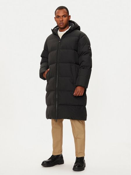 Tommy Hilfiger Kurtka puchowa MW0MW37368 Czarny Regular Fit. Czarne kurtki męskie Tommy Hilfiger, m, bez wzorów, z puchu, bez kaptura. Za 879.99 zł.