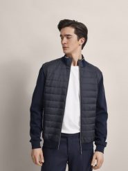 Bugatti bluza z kapturem Mężczyźni Sztuczne włókno niebieski, S. Niebieskie bluzy z kapturem męskie Bugatti, m, z dzianiny. Za 749.95 zł.
