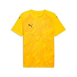 Koszulka Puma Team Final Graphic. Żółte t-shirty sportowe męskie Puma, bez ramiączek, do piłki nożnej. Za 237.50 zł.