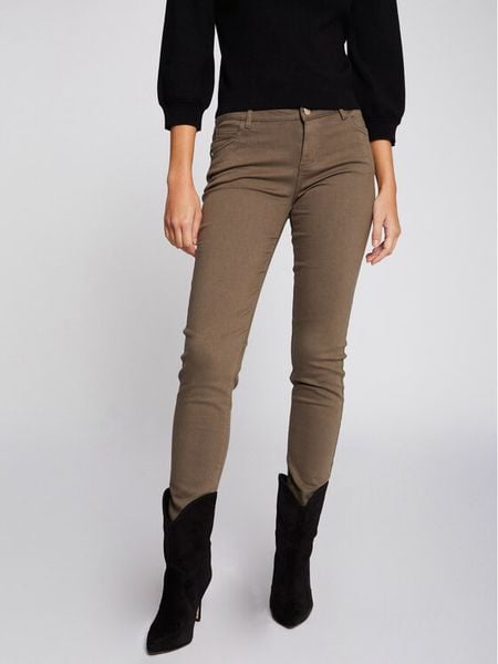 Morgan Jeansy 211-PETRA Zielony Skinny Fit. Zielone jeansy damskie Morgan. Za 109.99 zł.