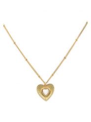 MOODE Naszyjnik "Elisabetta" z zawieszką - dł. 41 cm rozmiar: onesize. Żółte naszyjniki damskie MOODE, ze stali. Za 43.99 zł.