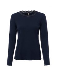 Soyaconcept® Koszulka z długim rękawem Kobiety wiskoza niebieski, M. Niebieskie t-shirty damskie m, bez wzorów, z wiskozy, bez kołnierzyka. Za 199.95 zł.