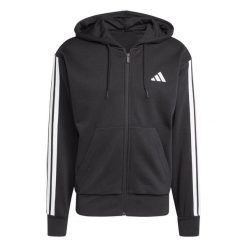 Bluza Polarowa Adidas Czarna i Biała. Czarne bluzy bez kaptura męskie Adidas, m, z materiału. Za 269.95 zł.