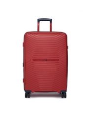 Beverly Hills Polo Club Walizka średnia CEO-BHPC-WAL-006-M Czerwony. Czerwone walizki Beverly Hills Polo Club, bez wzorów, średnie. Za 359.99 zł.