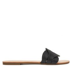 Klapki ONLY Shoes. Czarne klapki damskie ONLY Shoes, bez wzorów, bez obcasa. Za 99.99 zł.