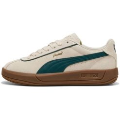 Buty sportowe Puma Club Klassika Sd. Czerwone buty sportowe na co dzień damskie Puma, bez wzorów, z materiału. Za 490.00 zł.