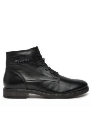 Bugatti Kozaki BUGATTI-3117823L1000 1000 SCHWARZ Czarny. Czarne buty zimowe męskie Bugatti, ze skóry, bez zapięcia. Za 569.99 zł.