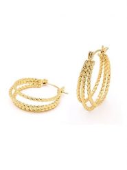 MOODE Kolczyki-kreole rozmiar: onesize. Żółte kolczyki damskie MOODE, ze stali. Za 43.99 zł.