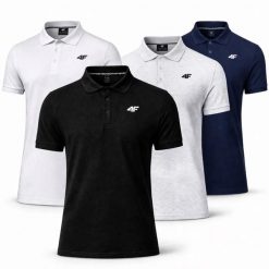 ZESTAW KOSZULEK POLO 4F T-SHIRT MĘSKI KOMPLET 4 SZTUKI. Koszulki polo męskie 4f, m, bez wzorów, z bawełny, bez ramiączek. Za 359.96 zł.