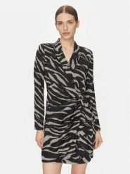 DKNY Sukienka koktajlowa DD4J6D32 Czarny Slim Fit. Czarne sukienki damskie DKNY, bez wzorów, z syntetyku, wizytowe, bez kołnierzyka, bez ramiączek. Za 459.99 zł.