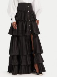 Babylon Spódnica maxi MF0503 Czarny Regular Fit. Czarne spódniczki damskie Babylon, bez wzorów, z syntetyku, maxi. Za 2,279.00 zł.