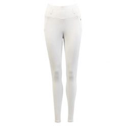 Damskie legginsy jeździeckie z pełną przyczepnością BR Equitation Otranto. Białe legginsy damskie BR, bez wzorów, z materiału. Za 383.00 zł.