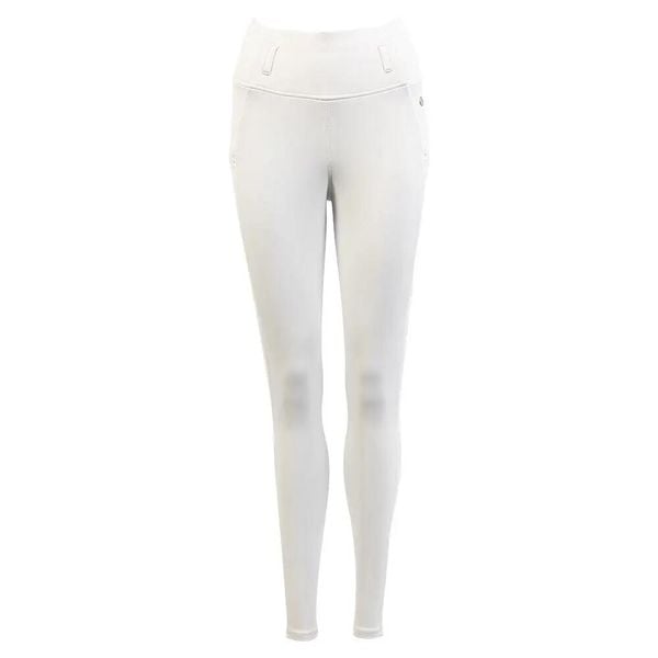 Damskie legginsy jeździeckie z pełną przyczepnością BR Equitation Otranto. Białe legginsy damskie BR, bez wzorów, z materiału. Za 386.00 zł.