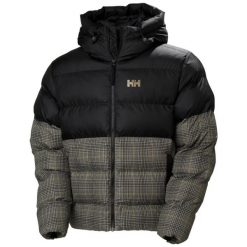 Kurtka puchowa Helly Hansen Oslo Graphic Puffy. Brązowe kurtki męskie Helly Hansen, bez wzorów, z puchu, sportowe, bez kaptura. Za 1,039.20 zł.