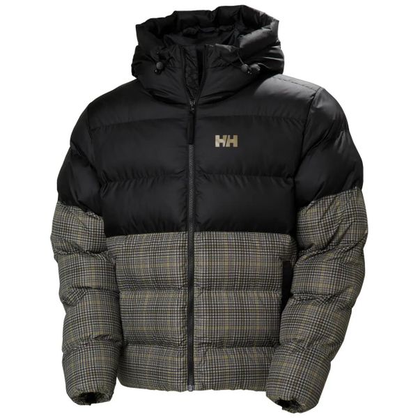 Kurtka puchowa Helly Hansen Oslo Graphic Puffy. Brązowe kurtki męskie Helly Hansen, bez wzorów, z puchu, sportowe, bez kaptura. Za 1,039.20 zł.