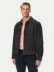 HUGO Kurtka skórzana Ligor 50564061 Granatowy Regular Fit. Niebieskie kurtki męskie Hugo, m, bez wzorów, ze skóry, bez kaptura. Za 2,199.00 zł.