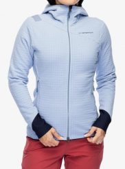 Bluza polarowa damska La Sportiva Bristen Thermal Hoody. Niebieskie bluzy z kapturem damskie La Sportiva, l, z materiału. Za 720.49 zł.