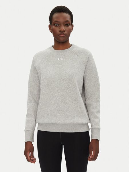 Under Armour Bluza Rival Fleece Crew 1379508 Szary Loose Fit. Szare bluzy bez kaptura damskie Under Armour, s, z bawełny. Za 146.99 zł.