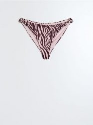Brazylijski dół od bikini ze skręcanym węzłem w panterkę - wielobarwny. Bikini damskie Sinsay, bez wzorów. Za 19.99 zł.