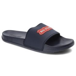 Granatowe Klapki Basenowe Big Star Unisex. Niebieskie klapki i japonki męskie Big Star, z materiału. Za 69.99 zł.