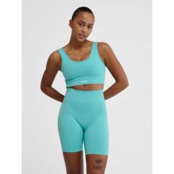 Bezszwowy biustonosz dla kobiet Hummel Alive. Niebieskie biustonosze HUMMEL, bez wzorów. Za 164.00 zł.