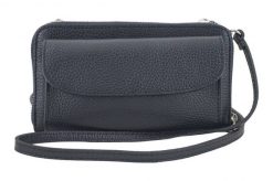 Listonoszka portfel 2w1 BARBERINI'S czarna 909-1. Czarne shopper bag damskie Barberinis, bez wzorów, ze skóry, przez ramię, duże, bez dodatków. Za 159.99 zł.