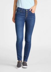 LEE SKINNY DAMSKIE SPODNIE JEANSOWE L31YRONR 112107324. Spodnie materiałowe damskie Lee, bez wzorów, z jeansu. Za 199.99 zł.
