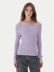 Kontatto Sweter 3M0813C Fioletowy Regular Fit. Fioletowe swetry klasyczne damskie Kontatto, m, z syntetyku, bez kołnierzyka. Za 269.99 zł.