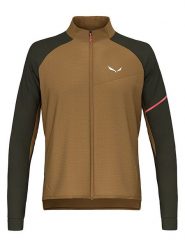 Salewa Kurtka hybrydowa "Vento Merino" w kolorze oliwkowo-czarnym rozmiar: L. Brązowe kurtki outdoor męskie Salewa, l, bez wzorów, z lyocellu, bez kaptura. Za 352.21 zł.