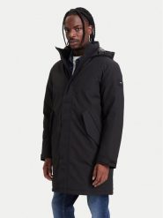 Tommy Hilfiger Parka MW0MW44989 Czarny Regular Fit. Czarne parki męskie Tommy Hilfiger, m, bez wzorów, z syntetyku. Za 1,599.00 zł.