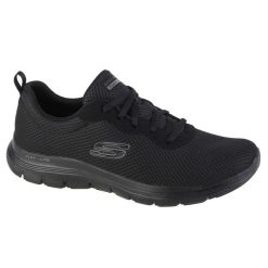Buty sportowe Sneakersy damskie, Flex Appeal 4.0 Brilliant View. Czarne buty sportowe na co dzień damskie Skechers, bez wzorów, trekkingowe. Za 299.99 zł.
