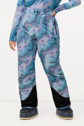 Damskie Spodnie funkcyjne spodnie narciarskie wodoodporne modelowane kolana. Niebieskie spodnie materiałowe damskie Ulla Popken, bez wzorów, z materiału, sportowe, plus size. Za 639.99 zł.