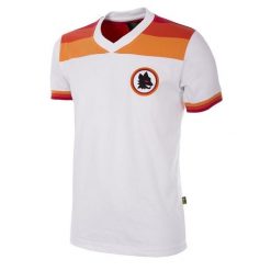 Koszulka retro piłkarska dla dorosłych - AS Roma 1978-79 Wyjazdowa - Biała. Białe t-shirty sportowe męskie COPA FOOTBALL, bez ramiączek, do piłki nożnej. Za 336.72 zł.