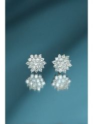 DIAMANTA Złote kolczyki-wkrętki "Beauté Majestueuse" z diamentami rozmiar: onesize. Szare kolczyki damskie DIAMANTA, z diamentem, złote. Za 1,718.80 zł.