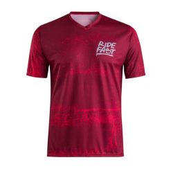 Koszulka rowerowa DIRT Ride Fast, czerwona. Czarne t-shirty sportowe męskie GIST, z poliesteru, bez ramiączek, rowerowe. Za 179.15 zł.