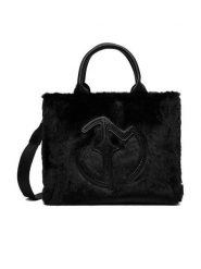 Eva Minge Torebka EO-ASI-LA482-3917 Czarny. Czarne torebki klasyczne damskie Eva Minge, bez wzorów, z materiału, bez dodatków. Za 149.99 zł.