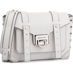 Torebka MICHAEL MICHAEL KORS - Manhattan 30T9SNCM1L Optic White. Białe listonoszki damskie MICHAEL Michael Kors, bez wzorów, ze skóry, bez dodatków. Za 1,399.00 zł.