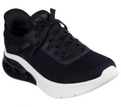 Buty sportowe damskie Skechers Bobs Arc Waves 2.0. Czarne buty sportowe na co dzień damskie Skechers, bez wzorów, z materiału. Za 390.00 zł.