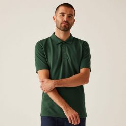 Koszulka polo robocza męska Pro 65/35. Zielone koszulki polo męskie Regatta, m, bez wzorów, z bawełny, bez ramiączek. Za 129.99 zł.