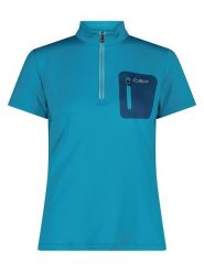 Cmp Koszulka kolarska w kolorze niebieskim rozmiar: 44. Niebieskie bluzki sportowe damskie CMP, z materiału, bez kołnierzyka, bez ramiączek. Za 88.43 zł.