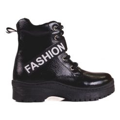 W. Potocki Botki dziewczęce Potocki fashion czarne. Czarne botki dziewczęce bez wzorów, bez ramiączek. Za 202.10 zł.