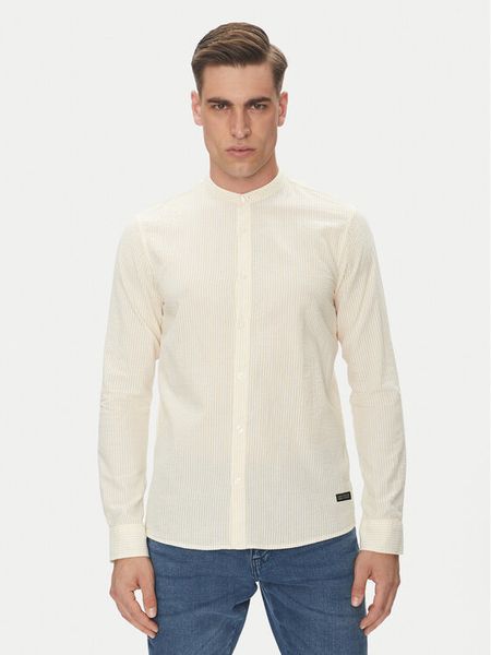 INDICODE Koszula Cari 20-351 Żółty Regular Fit. Żółte koszule męskie INDICODE, m, bez wzorów, z bawełny, bez kołnierzyka, bez ramiączek. Za 99.99 zł.