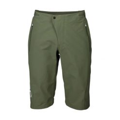 Spodenki rowerowe męskie POC Essential Enduro Shorts. Zielone szorty męskie POC, bez wzorów, sportowe. Za 335.99 zł.