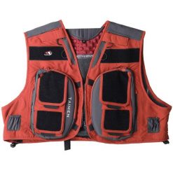 Kamizelka wędkarska Taimen Rauchua - Ceglana. Czerwone kamizelki męskie TAIMEN, xl. Za 499.99 zł.